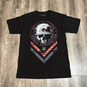 Metal Mulisha Black and Red Skull Tee